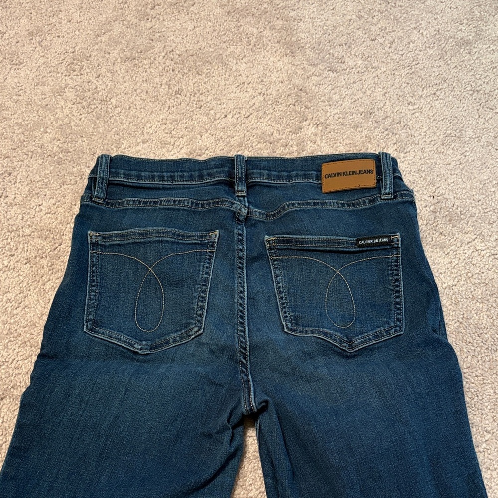 Calvin Klein Women's Dark Blue skinny ankle Jeans